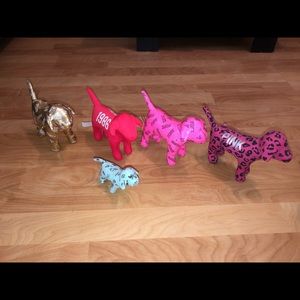 Set of 5 Victoria’s Secret Pink Dogs
